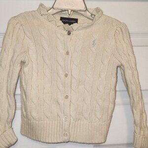 Ralph Lauren Cream/Beige cardigan  18M